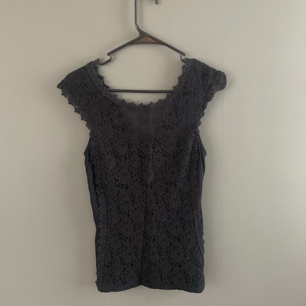 Express Black Lace Tank